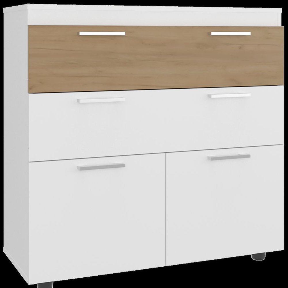Two Piece White Bedroom Set