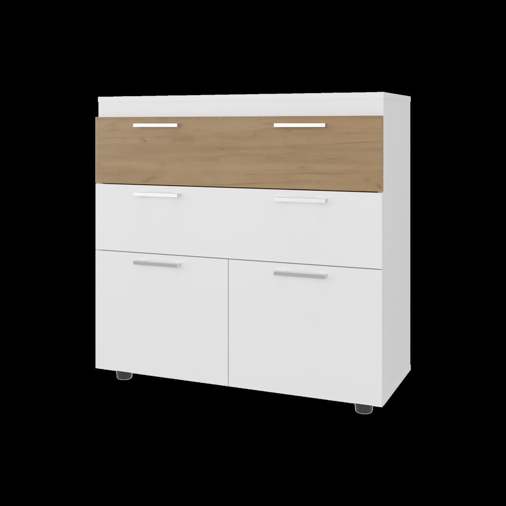 Two Piece White Bedroom Set