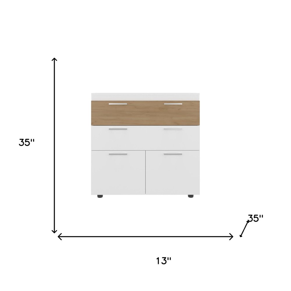 Two Piece White Bedroom Set