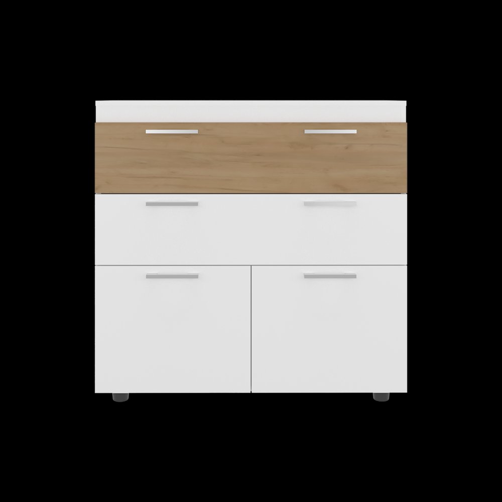 Two Piece White Bedroom Set
