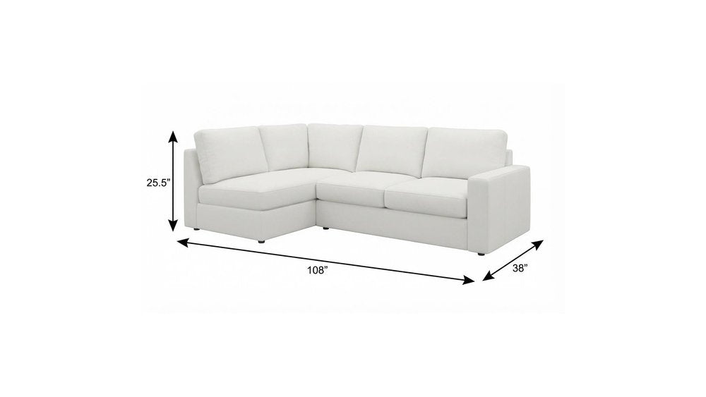 108" Dark Gray Corduroy Modular Sofa With Toss Pillows