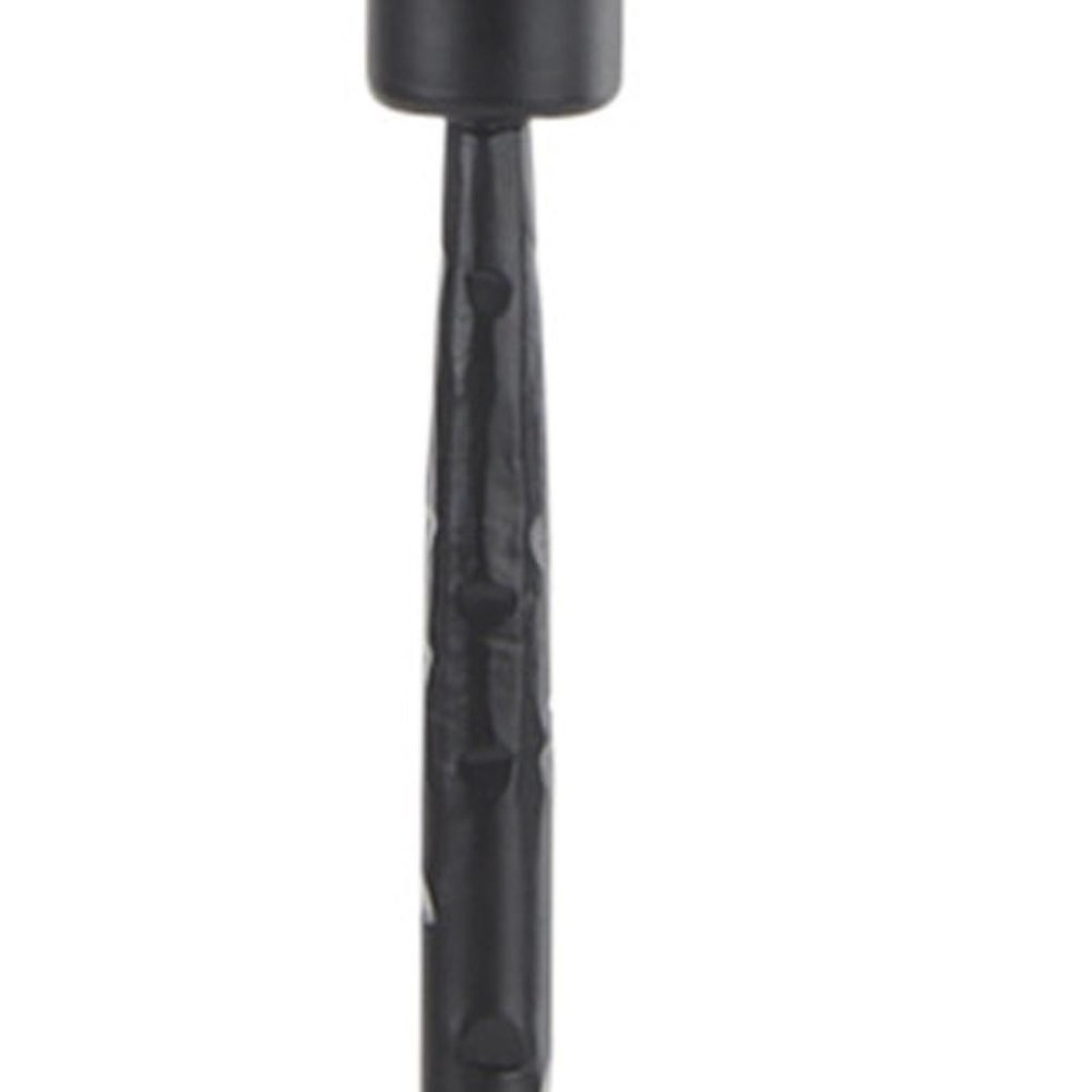 12" Black Metal Floor Taper Candlestick
