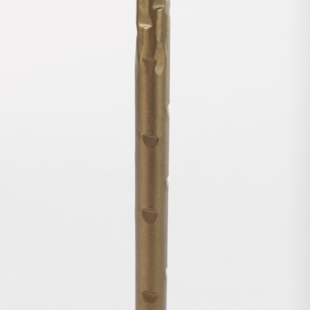 12" Gold Metal Floor Taper Candlestick