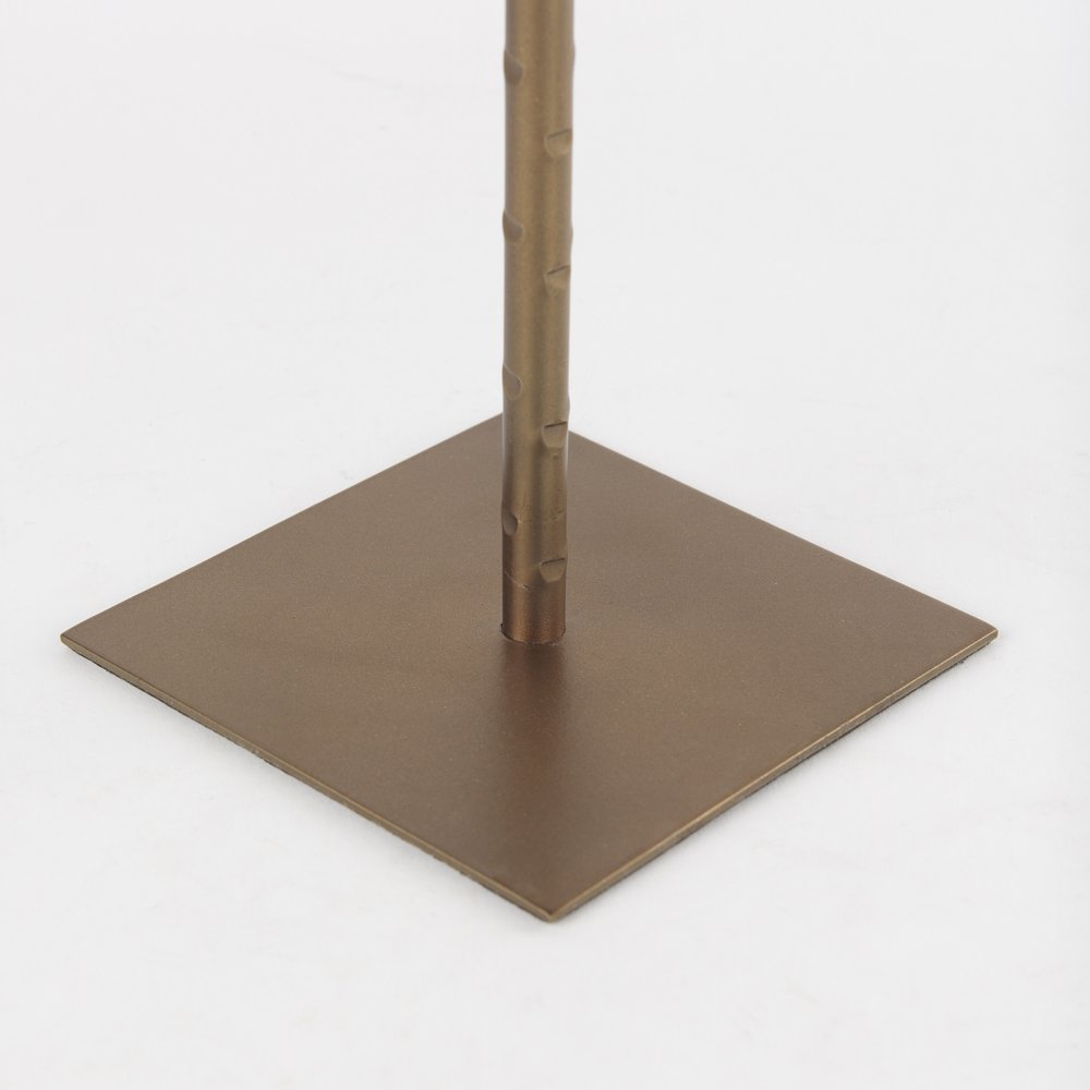 18" Gold Metal Floor Taper Candlestick