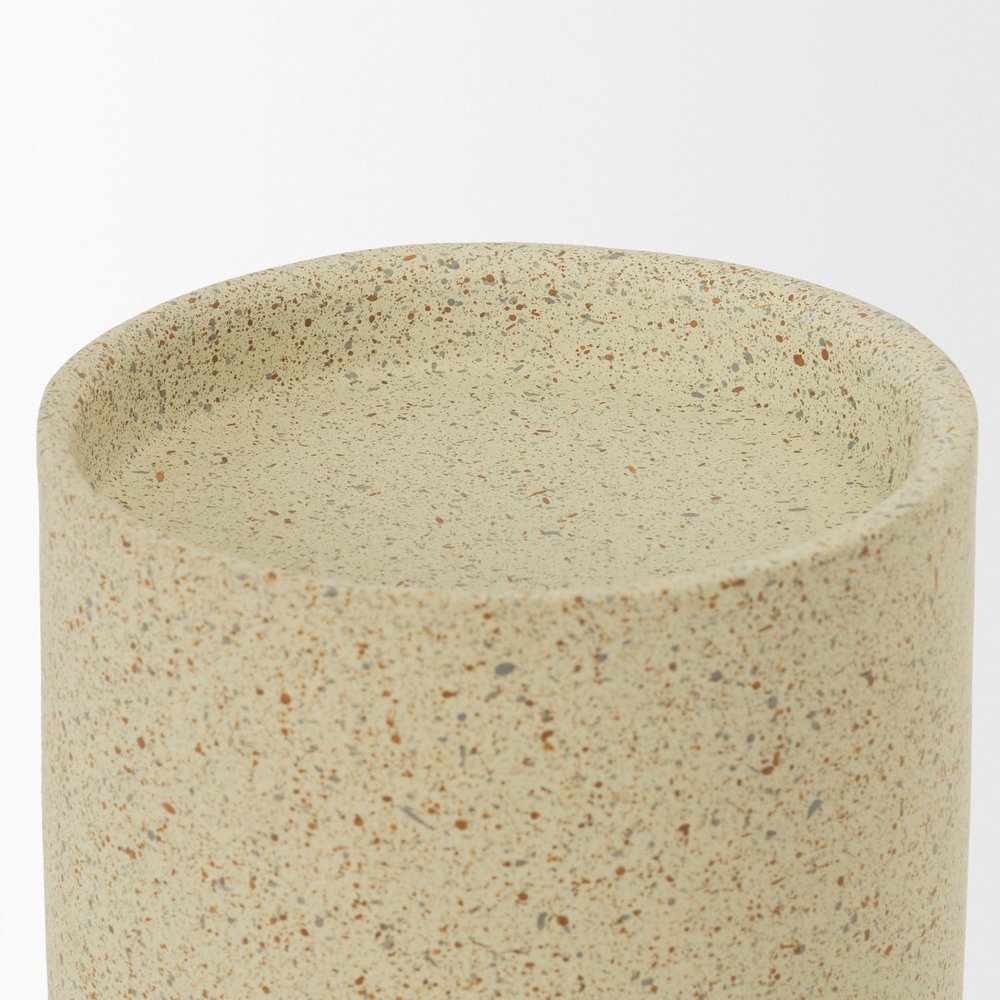 11" Beige Metal Tabletop Votive Candle Holder