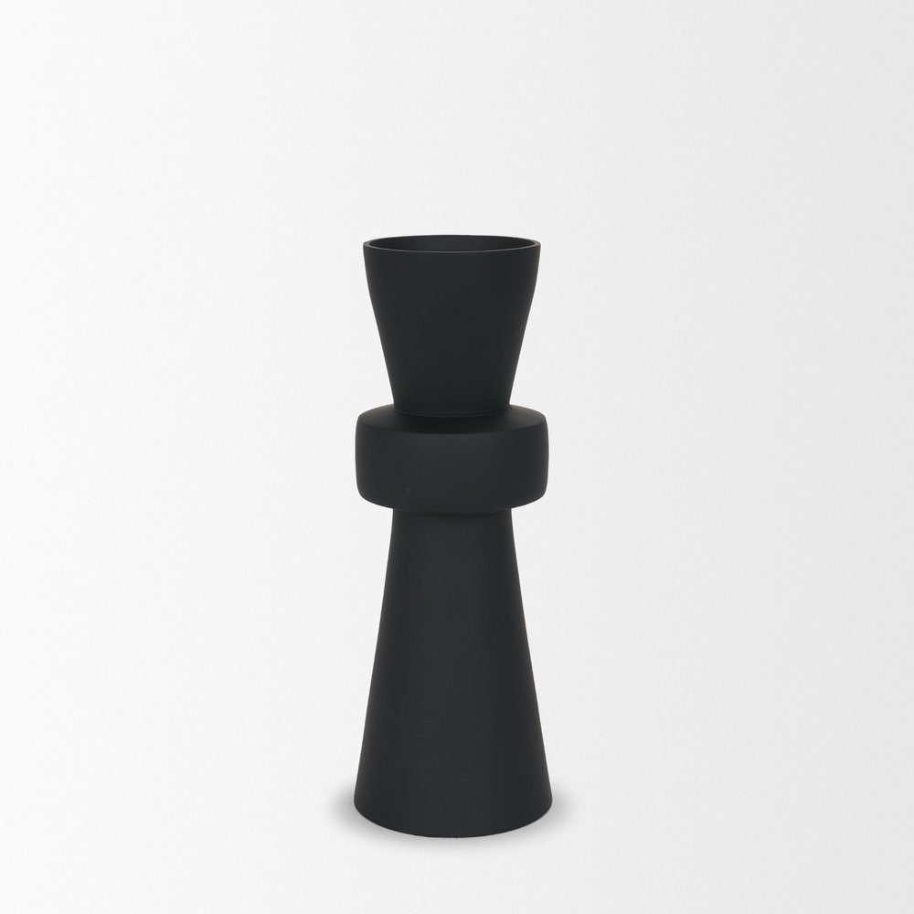 12" Black Metal Tabletop Votive Candle Holder