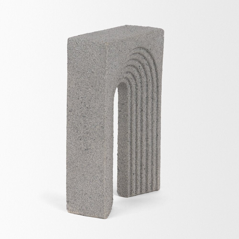 10" Gray Resin Tabletop Sculpture