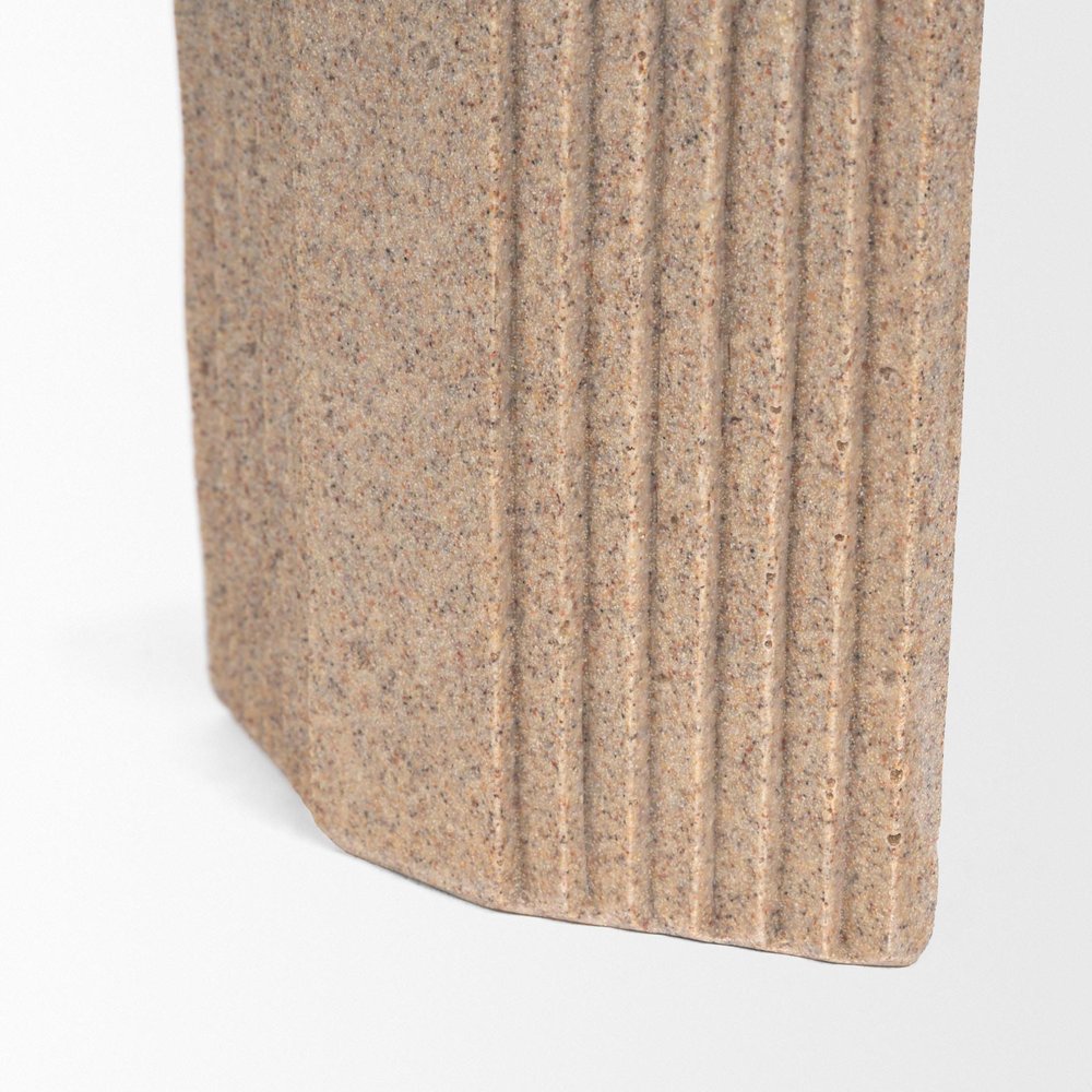 8" Beige Resin Tabletop Sculpture