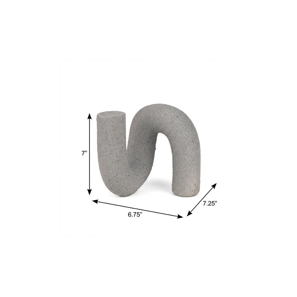 7" Gray Resin Decorative Wall Sculpture