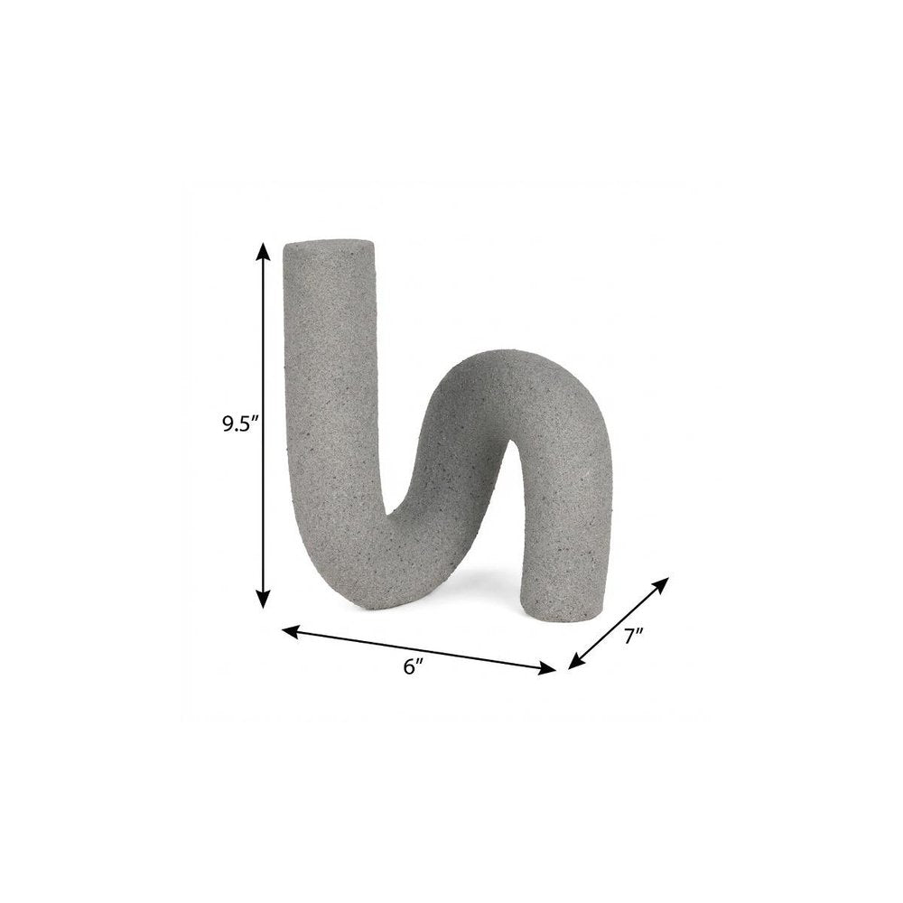 10" Gray Resin Decorative Wall Sculpture