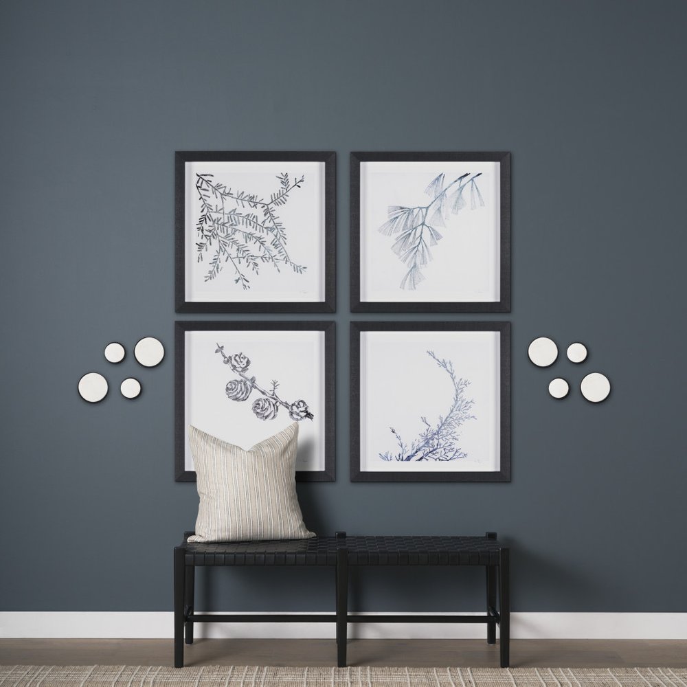 Set of Two White Marble Sphere Decorative Wall Sculpture