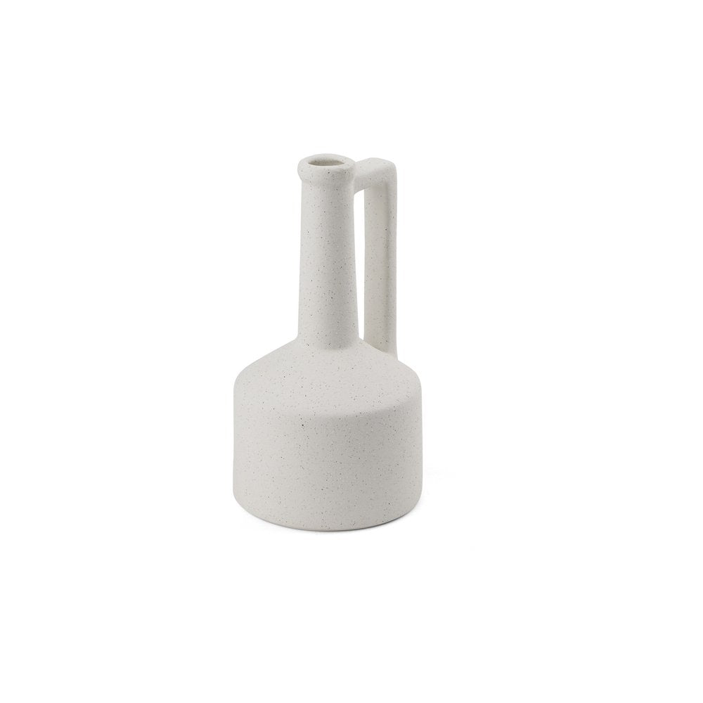 9" White Ceramic Table Vase