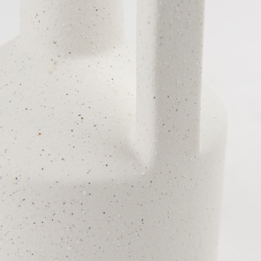 9" White Ceramic Table Vase