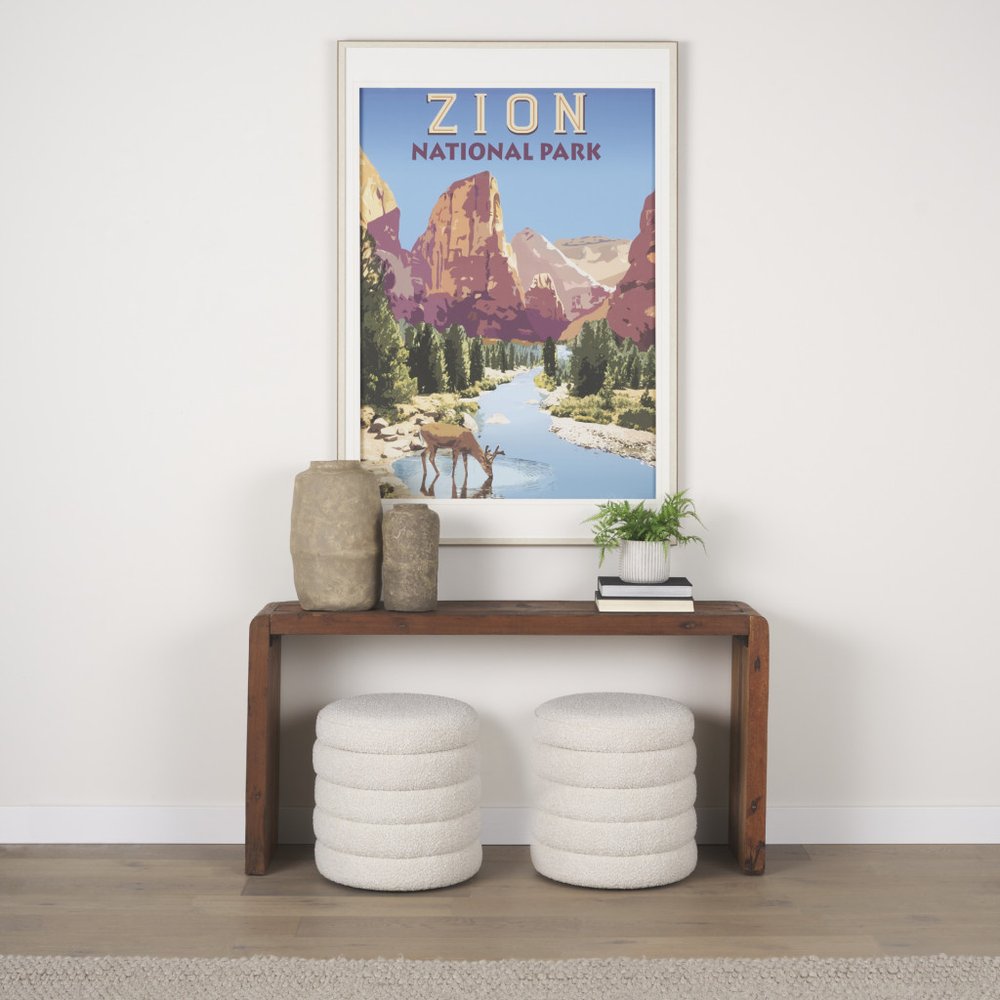 12" Gray Paper Mache Table Vase