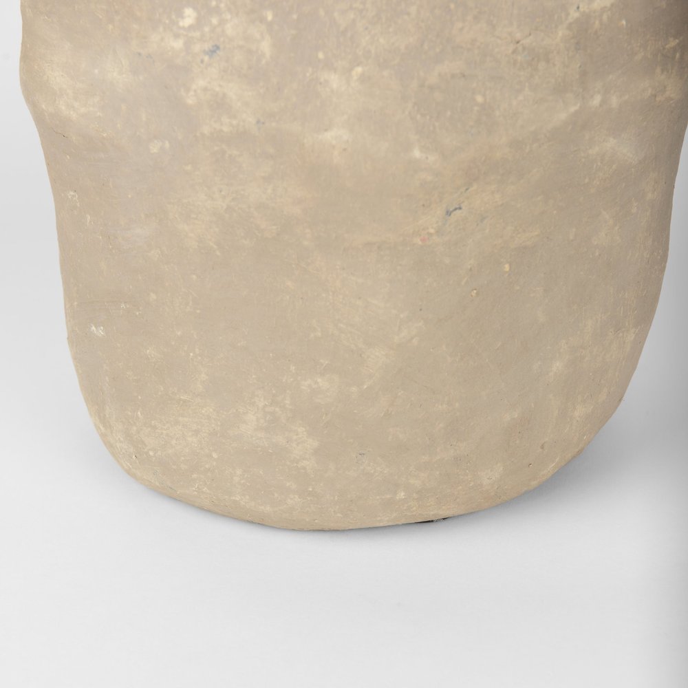 18" Gray Paper Mache Table Vase