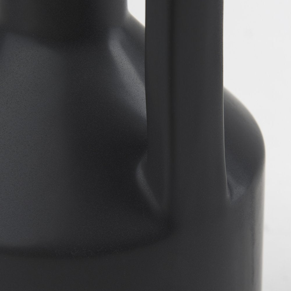 16" Black Ceramic Table Vase