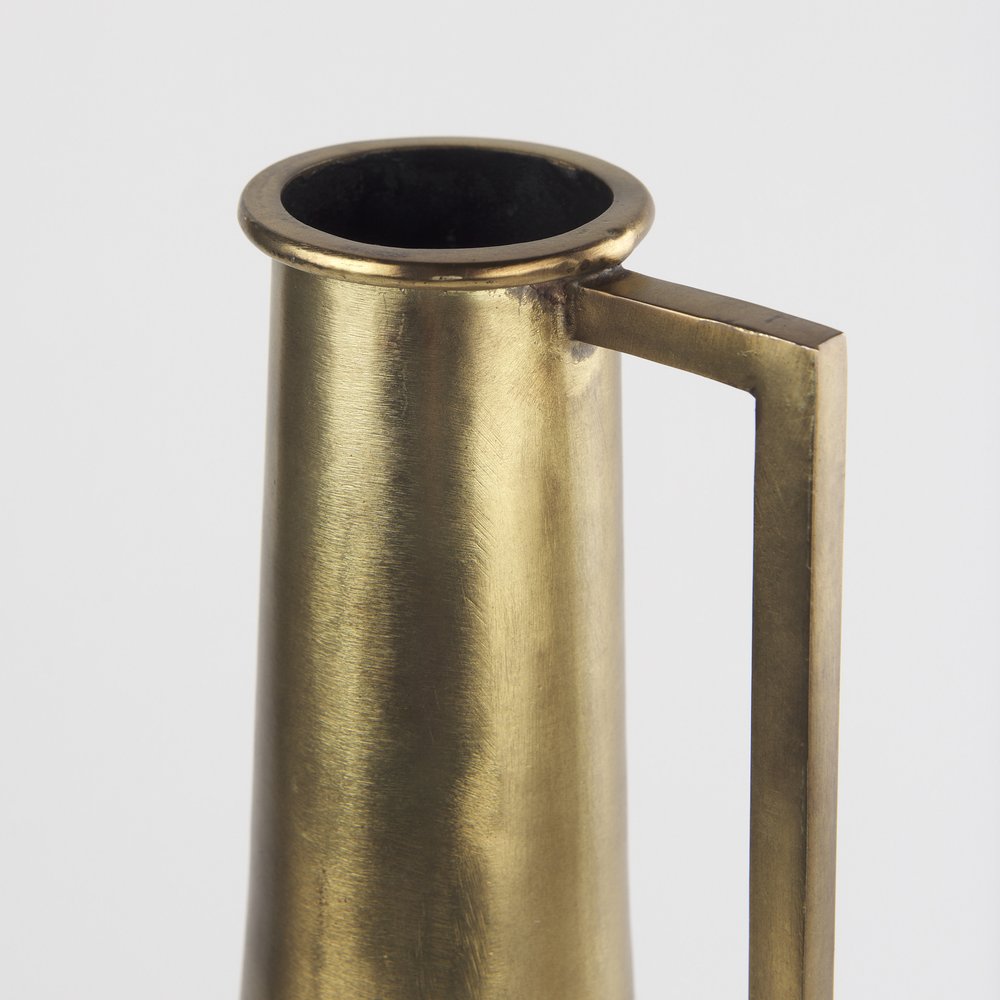 18" Gold Metal Table Vase