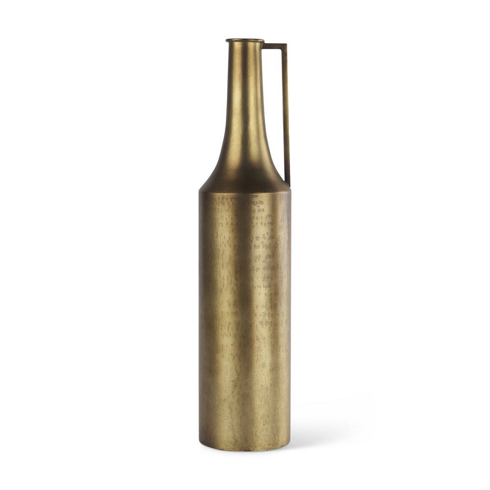 24" Gold Metal Table Vase