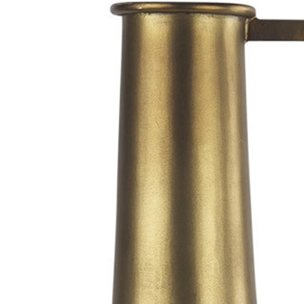 24" Gold Metal Table Vase