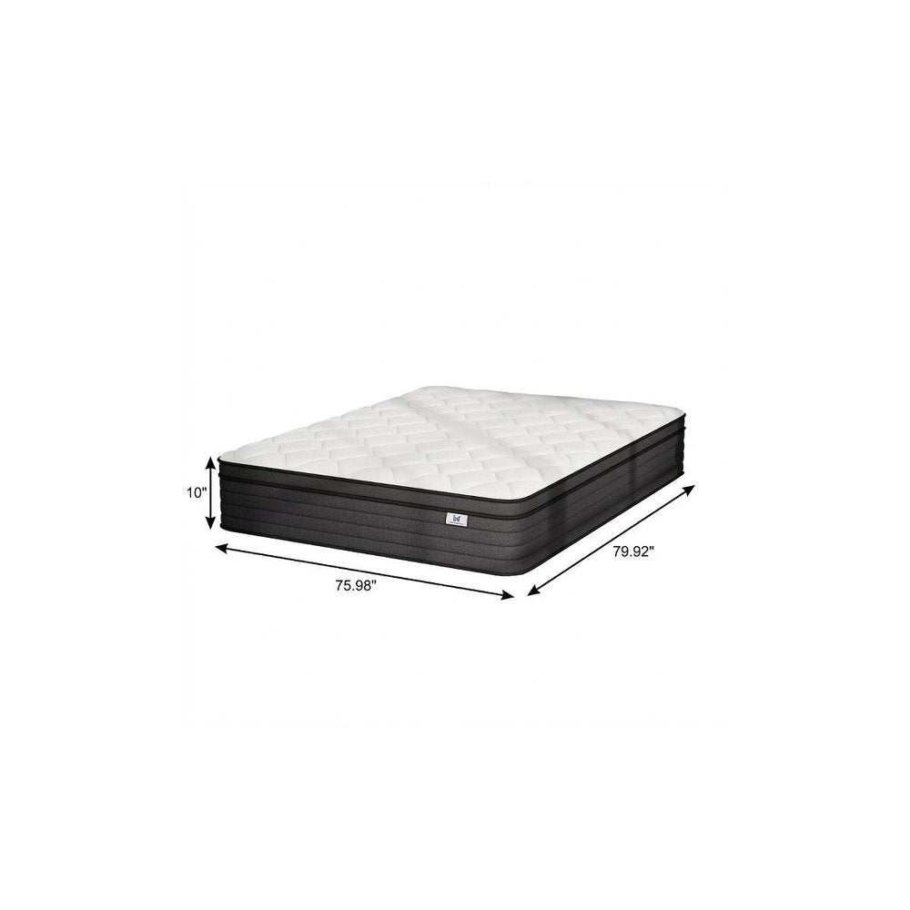 10" King Foam Medium Hybrid Mattress