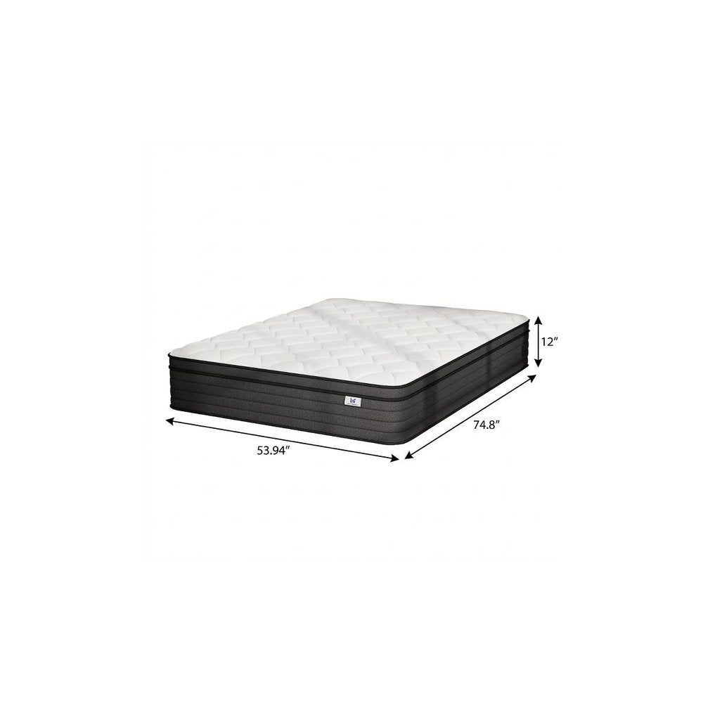 12" Full Double Foam Medium Hybrid Mattress