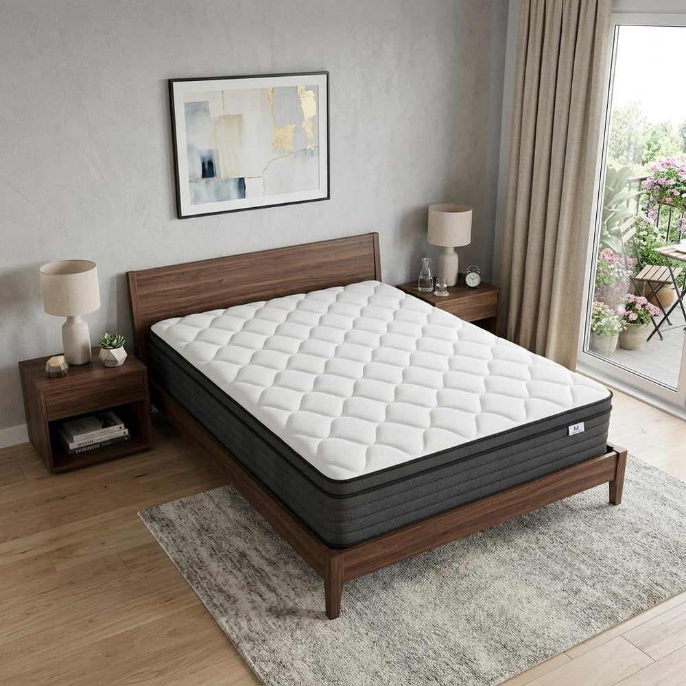 12" Full Double Foam Medium Hybrid Mattress