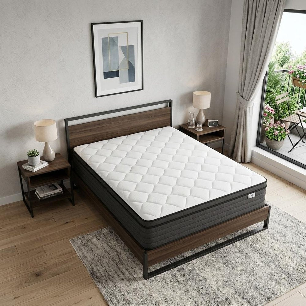 12" Full Double Foam Medium Hybrid Mattress