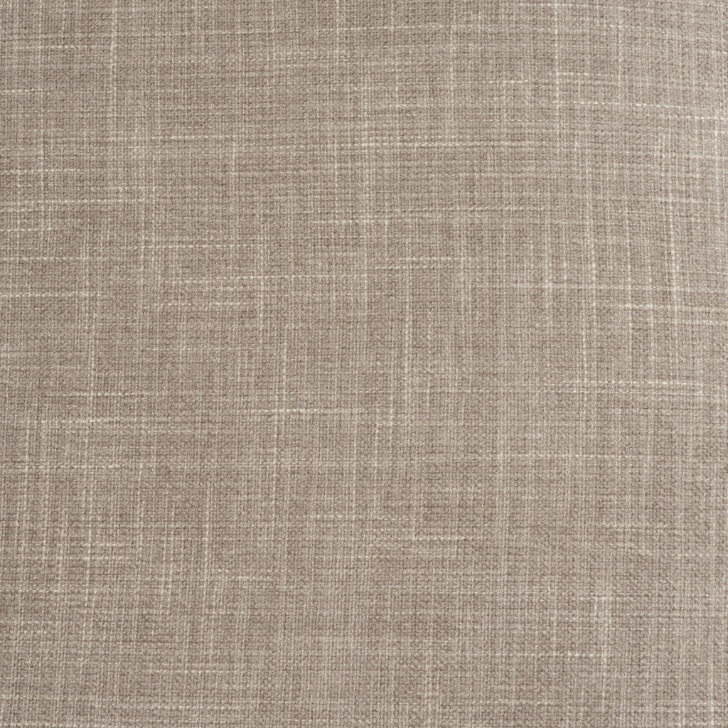 30" Gray And Light Brown Fabric And Solid Wood Lounge Chair