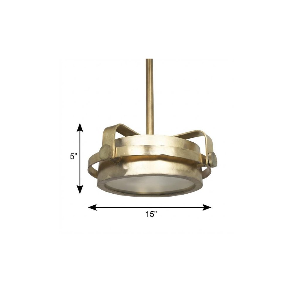 Gold Metal Dimmable Chandelier With Gold Shades