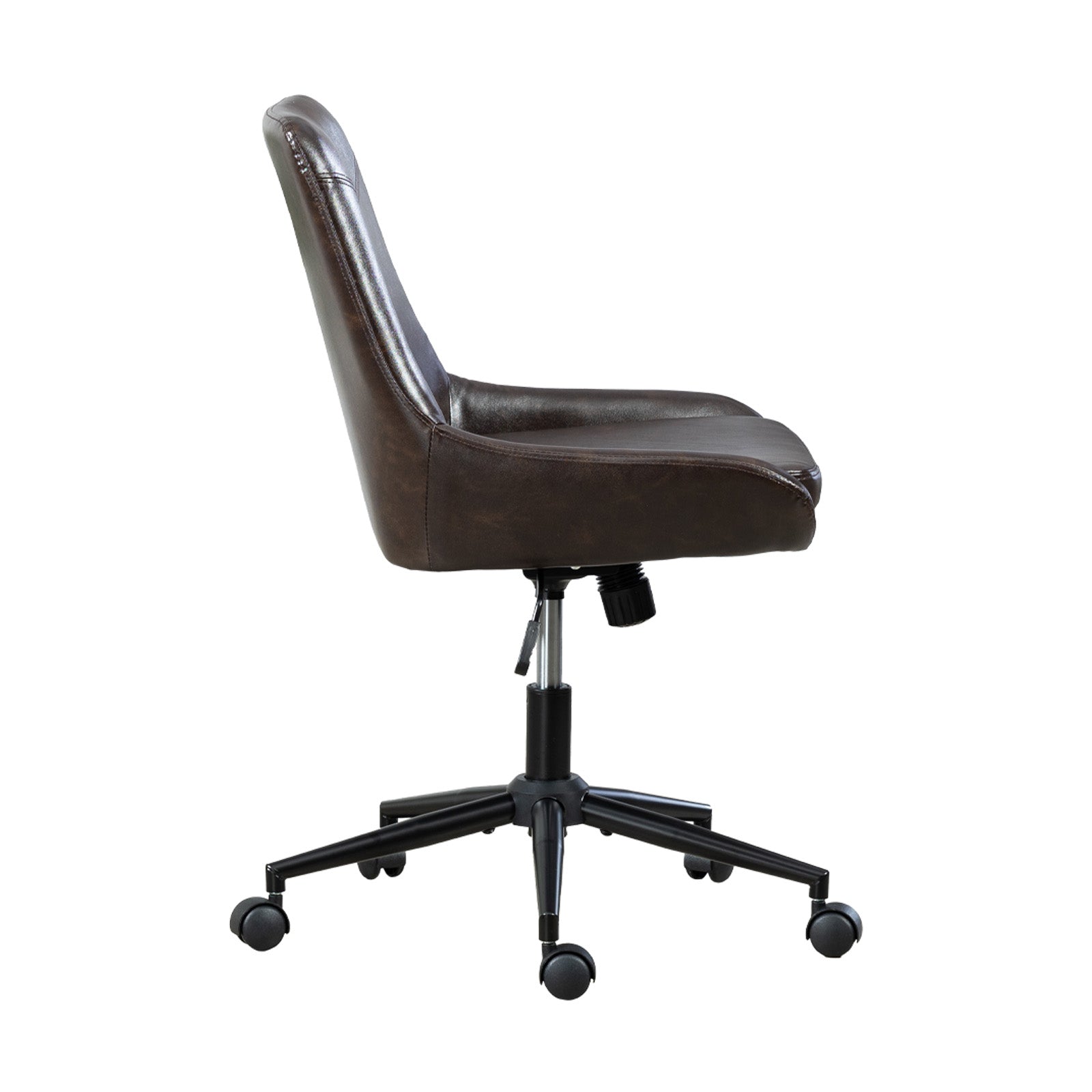 Black Adjustable Height Swivel Rolling Office Chair