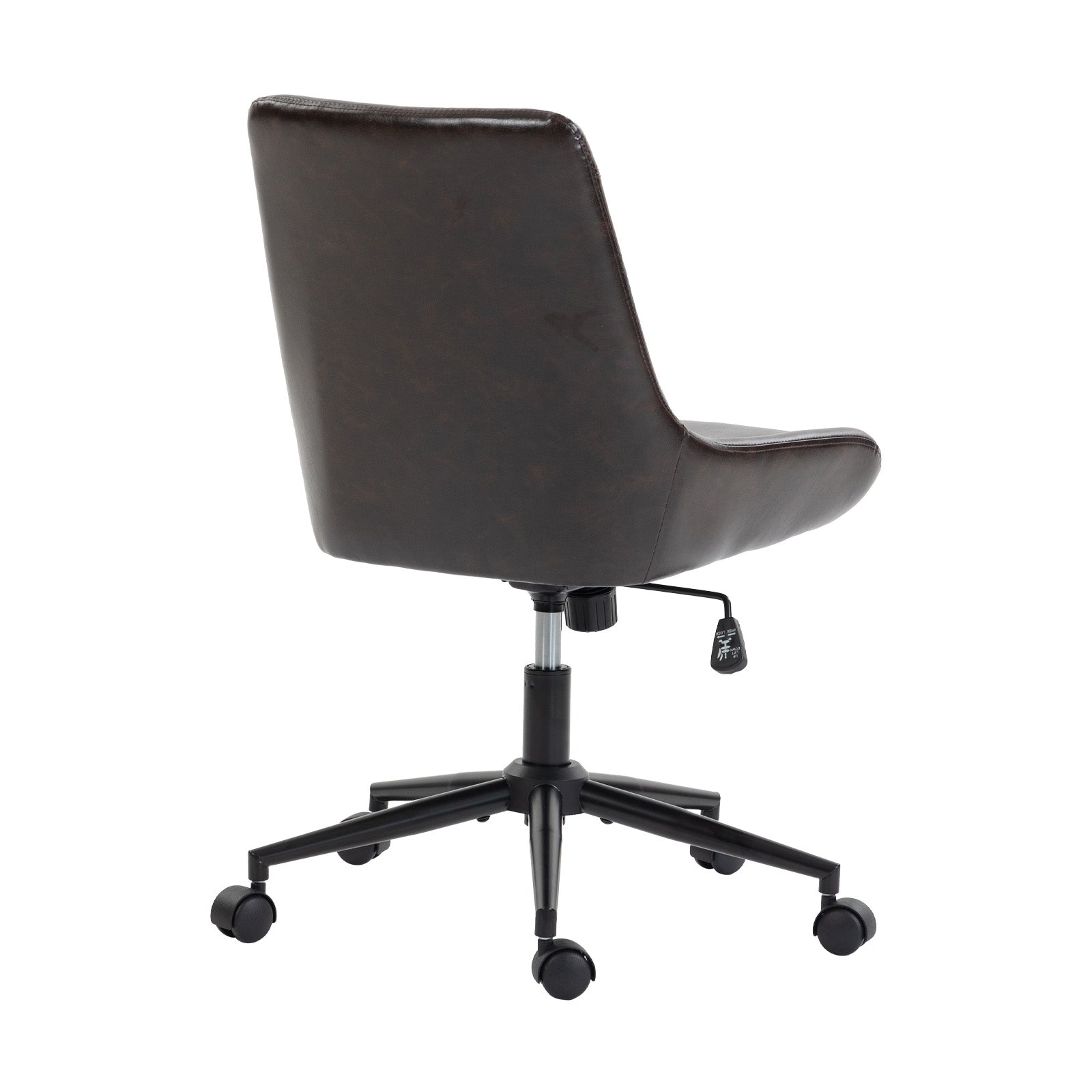 Black Adjustable Height Swivel Rolling Office Chair