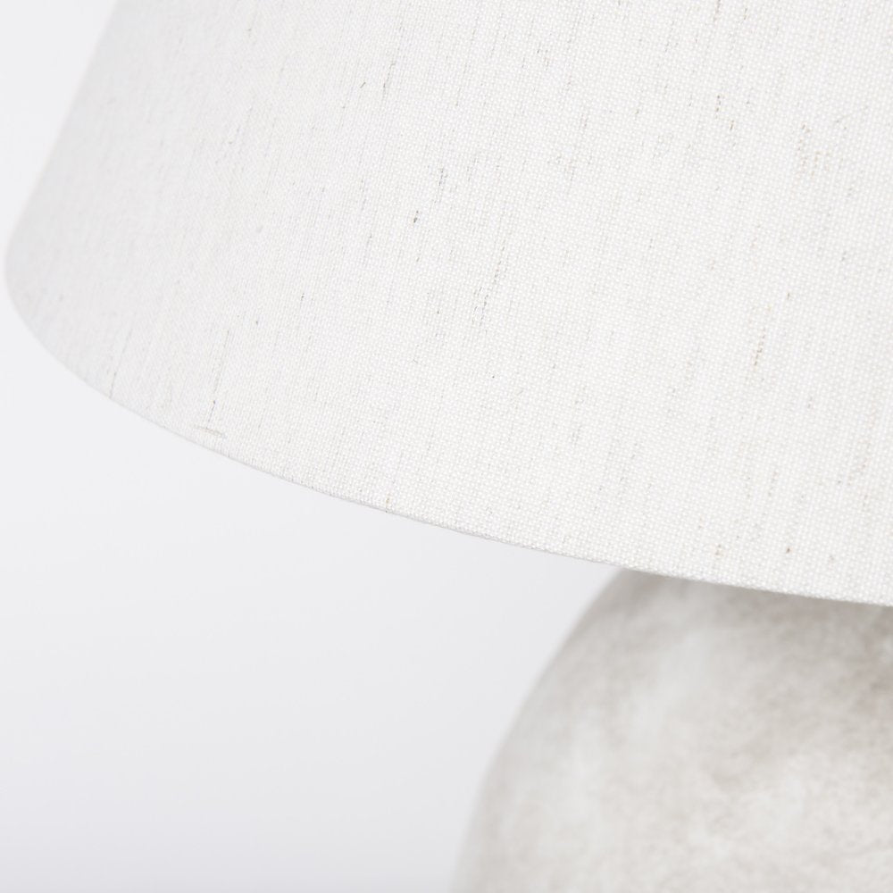 25" Tan Novelty Table Lamp With Bell Shade