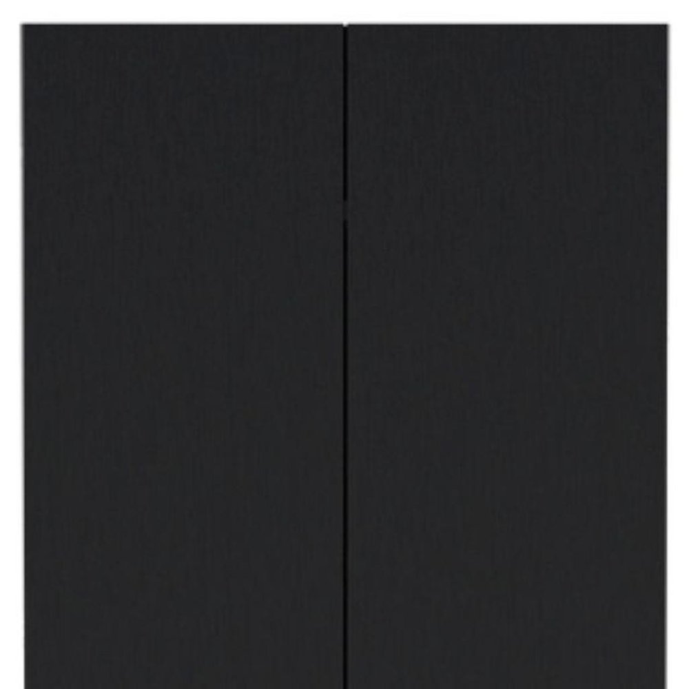 19" Black Wood Corner Accent Chest
