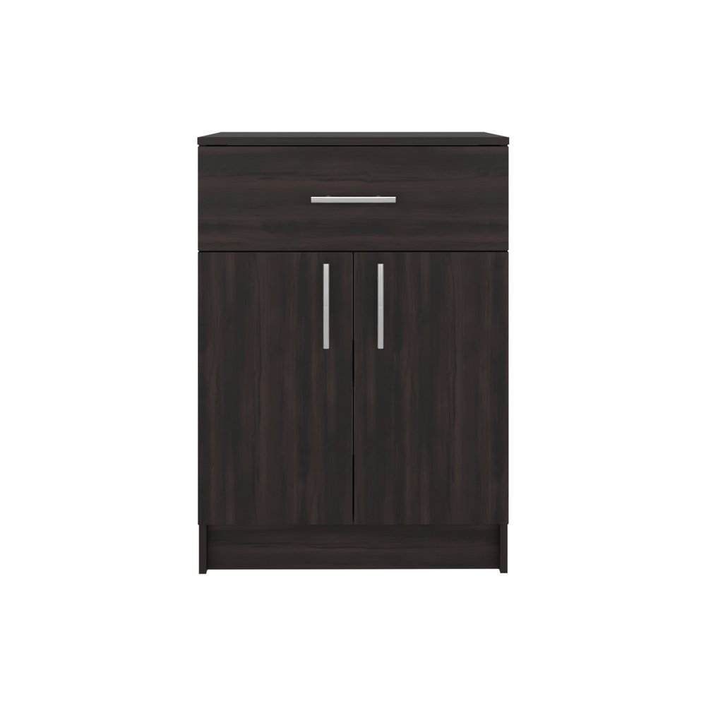 33" Walnut Wood Pantry Or Storage Closet