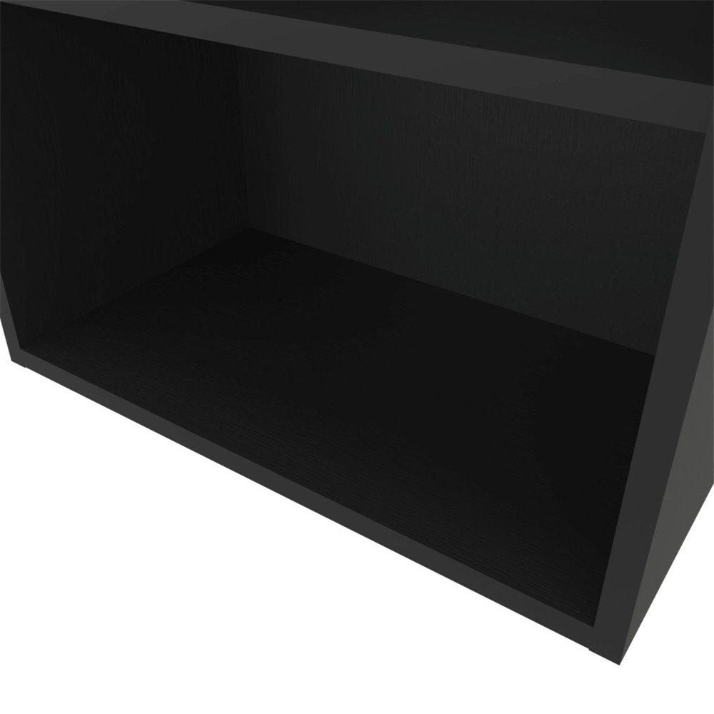 21" Black Wood Accent Cabinet
