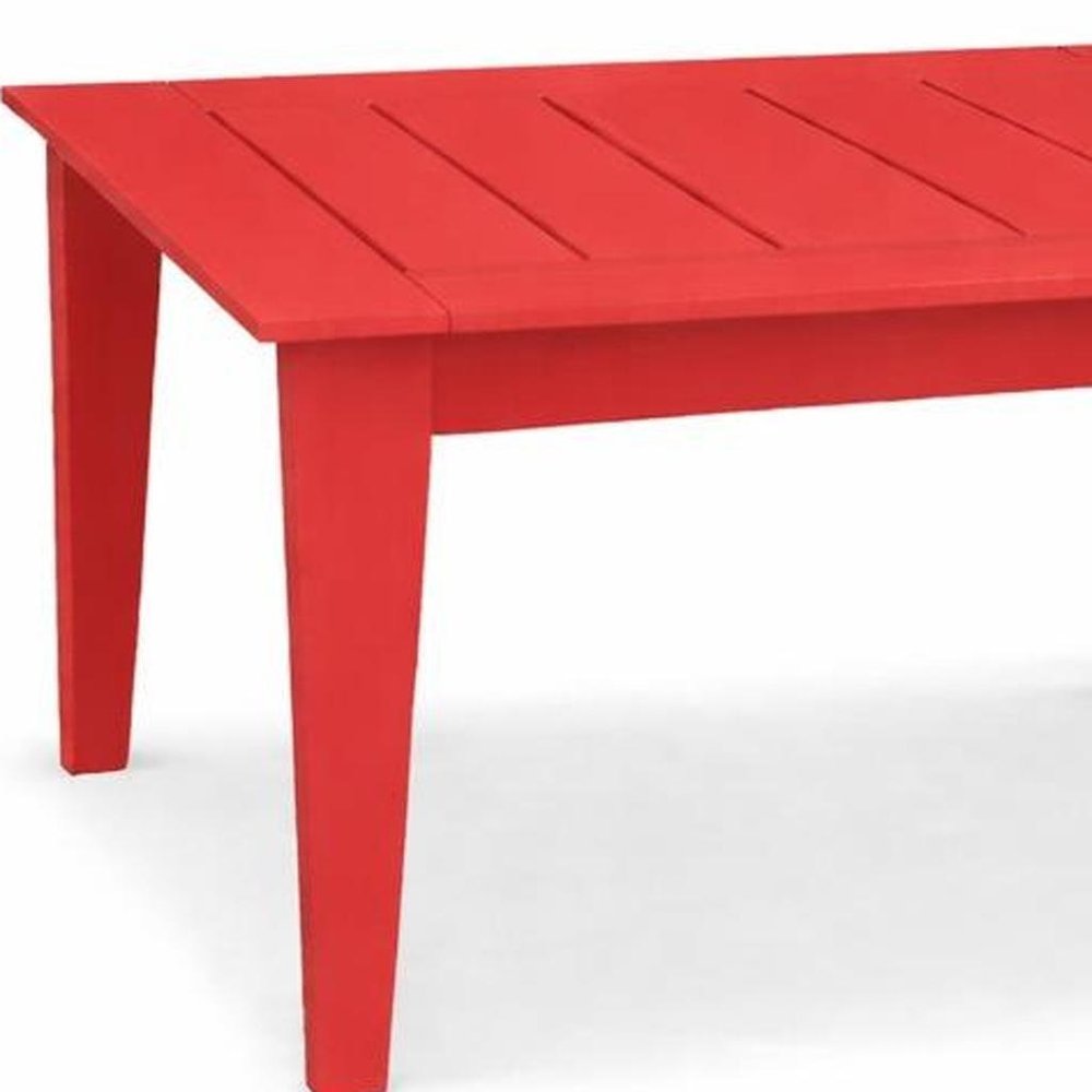 39" Black Heavy Duty Plastic Square Outdoor Dining Table