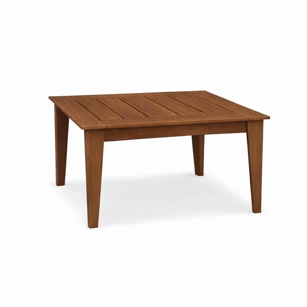 39" Black Heavy Duty Plastic Square Outdoor Dining Table