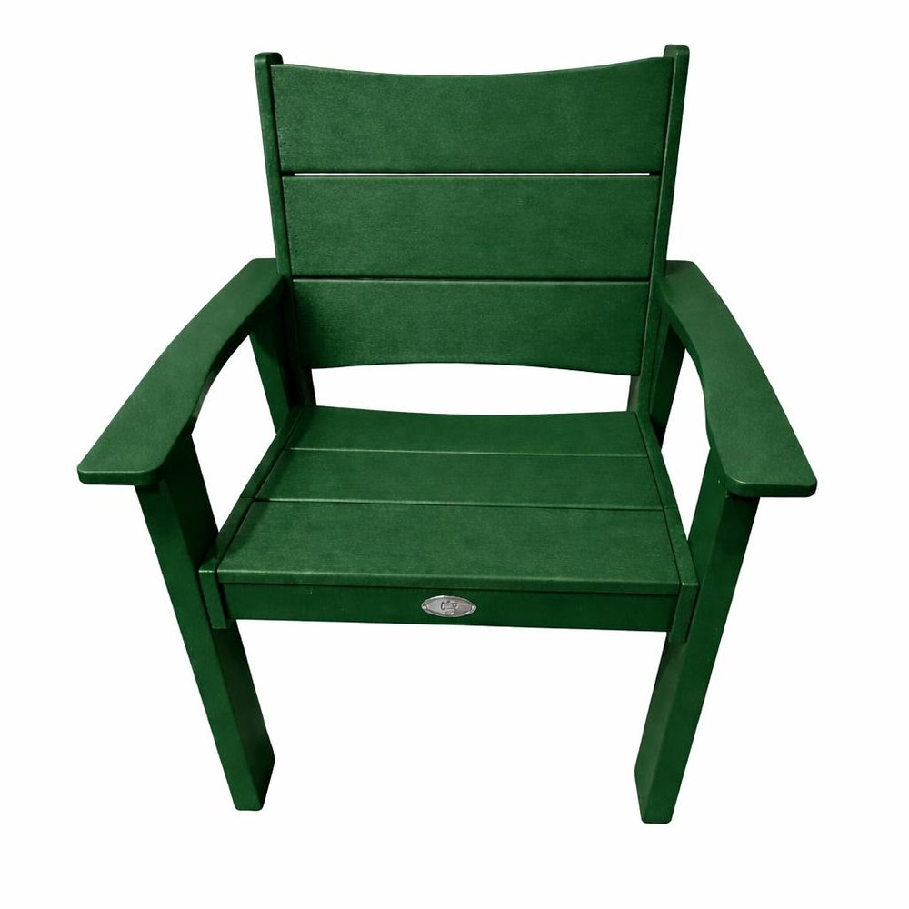 26" White Heavy Duty Plastic Outdoor Dining Chair