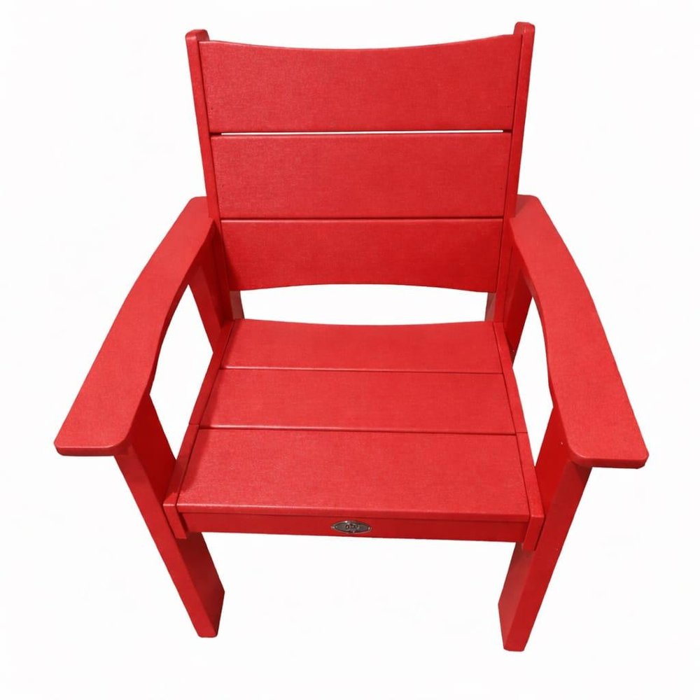 26" White Heavy Duty Plastic Outdoor Dining Chair