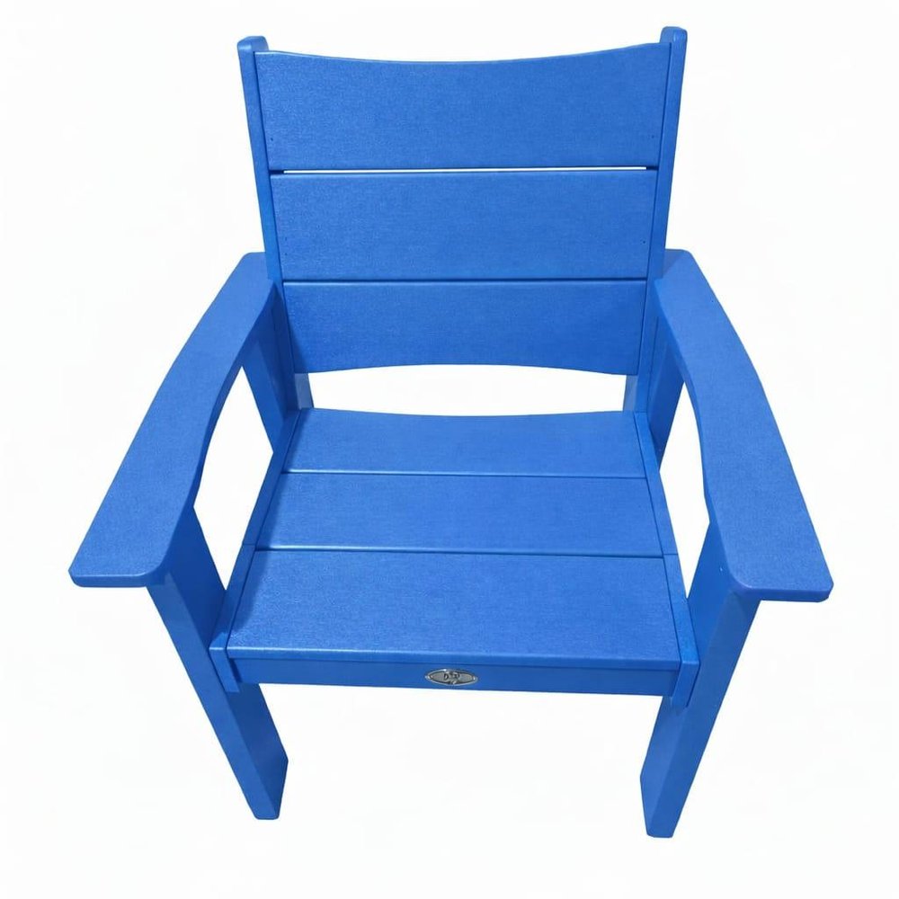 26" White Heavy Duty Plastic Outdoor Dining Chair