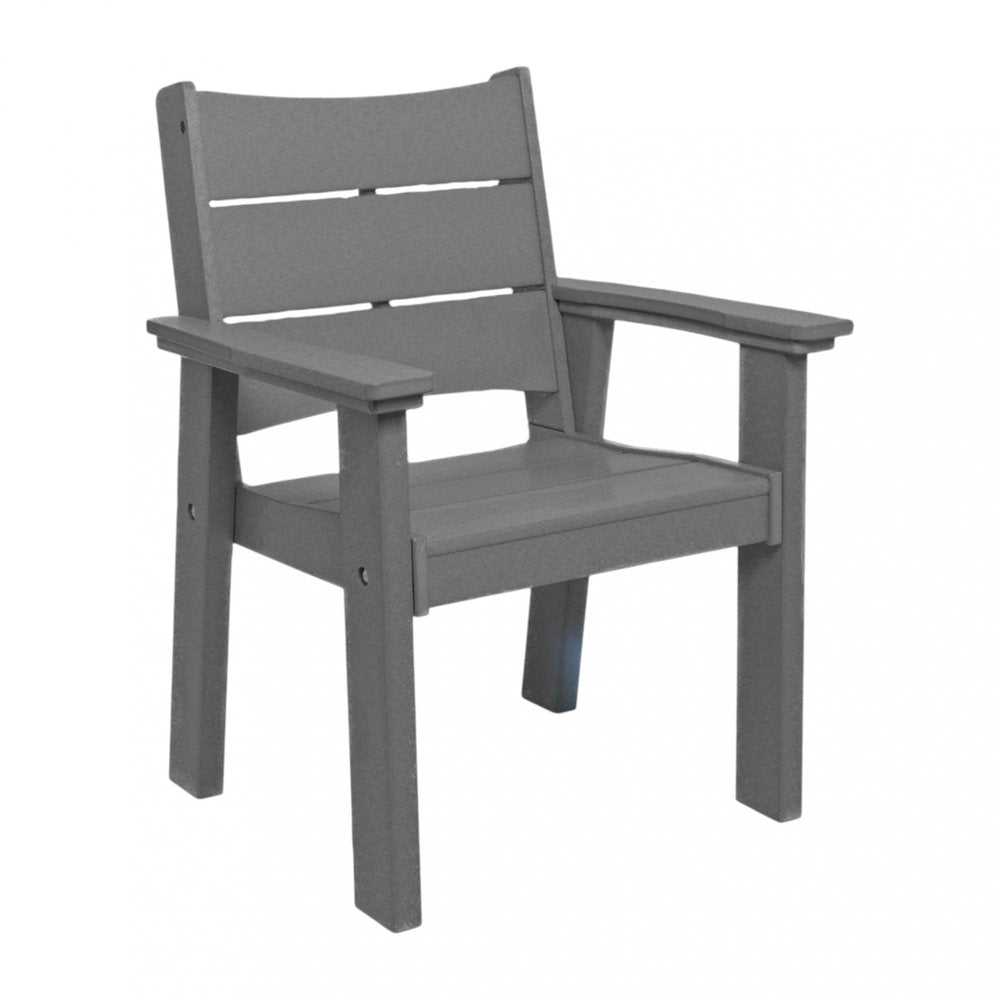 26" White Heavy Duty Plastic Outdoor Dining Chair