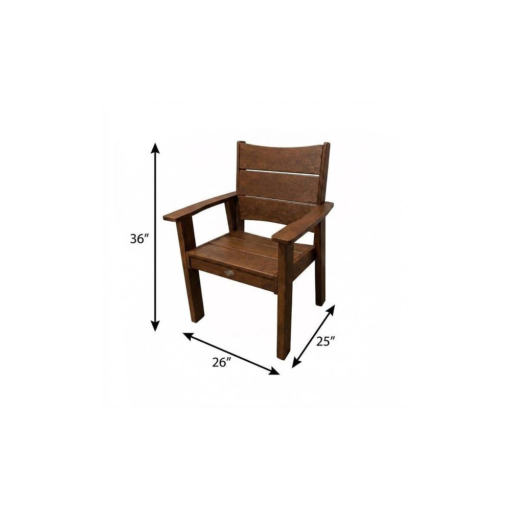 26" White Heavy Duty Plastic Outdoor Dining Chair