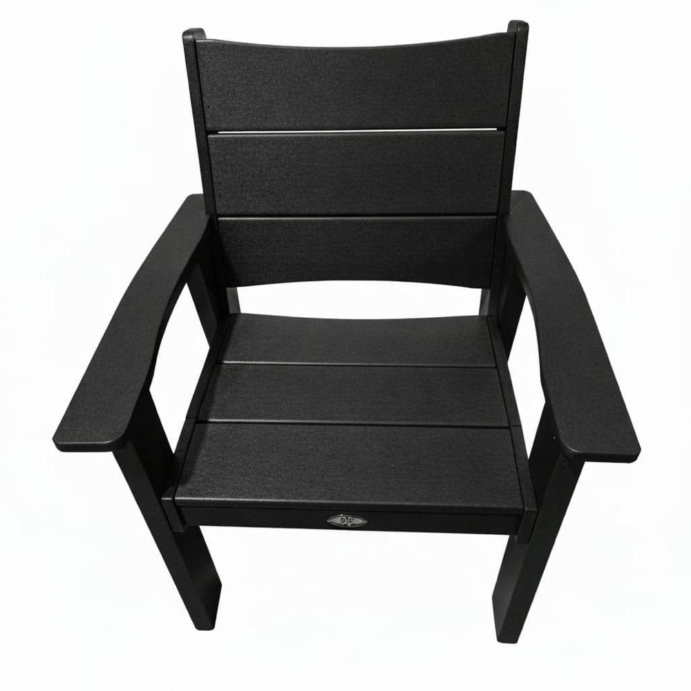 26" White Heavy Duty Plastic Outdoor Dining Chair