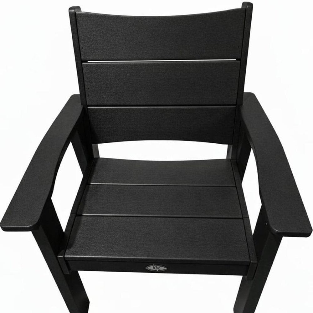 26" White Heavy Duty Plastic Outdoor Dining Chair