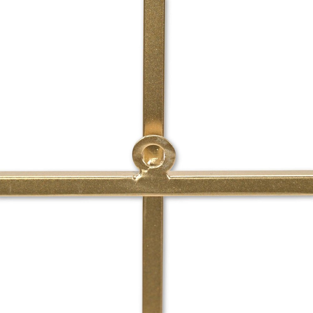 24" X 24" Gold Metal Square Abstract Hanging Wall Decor