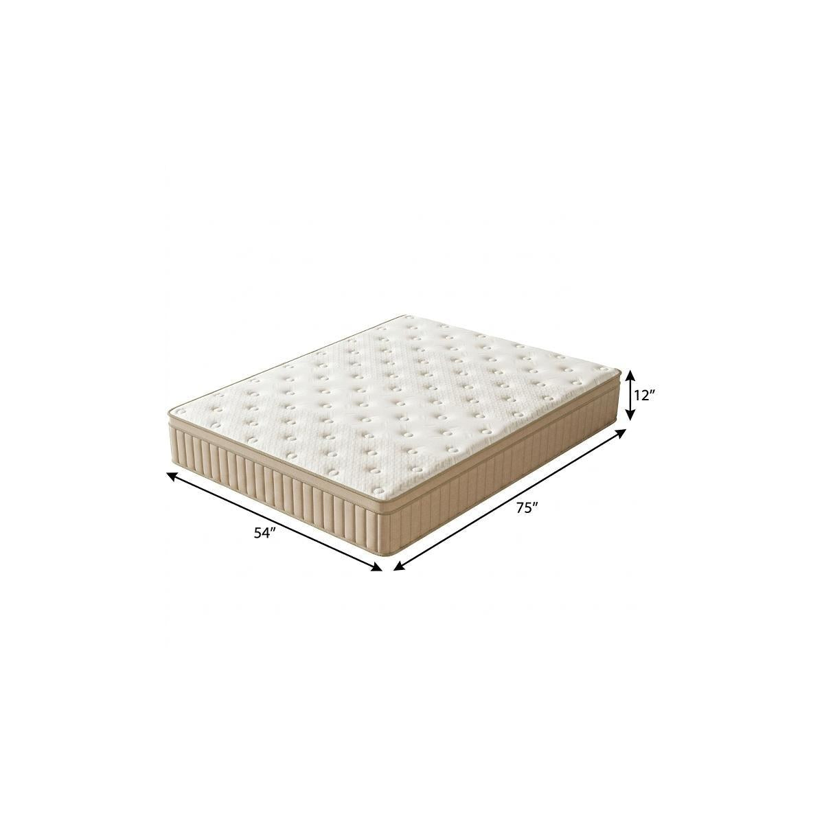 12" Full Double Gel Memory Foam Hybrid Mattress