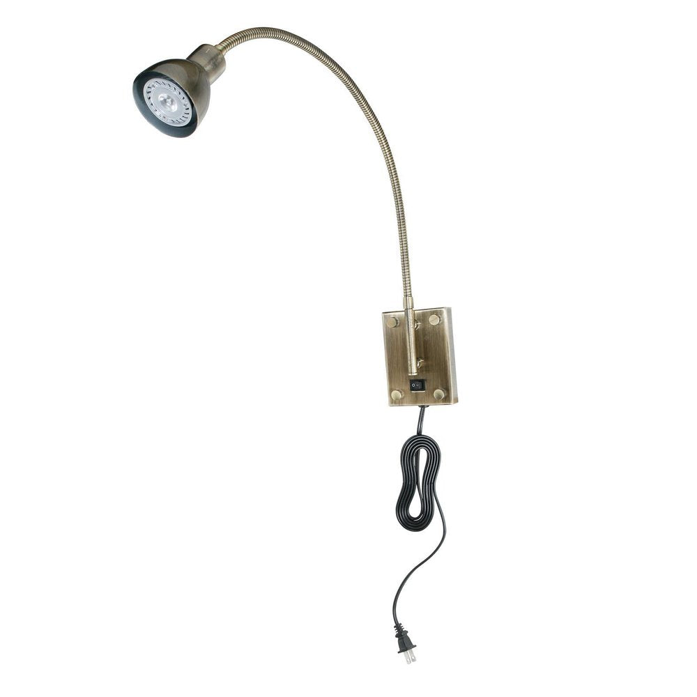 30" Rust Metal Spotlight Wall Sconce