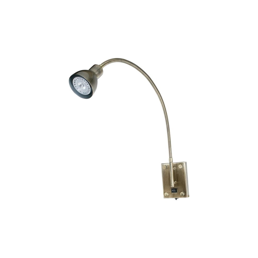 30" Rust Metal Spotlight Wall Sconce