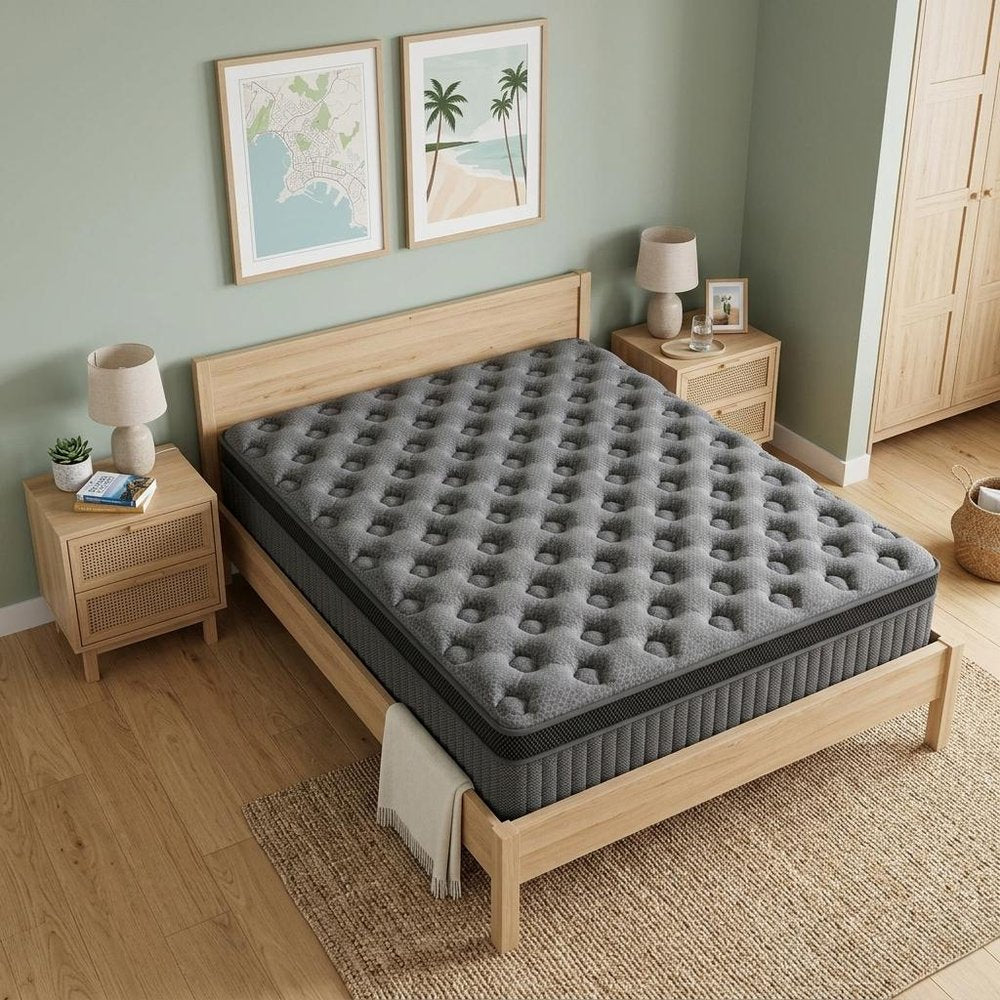 12" Queen Lumbar Support Memory Foam Hybrid Mattress