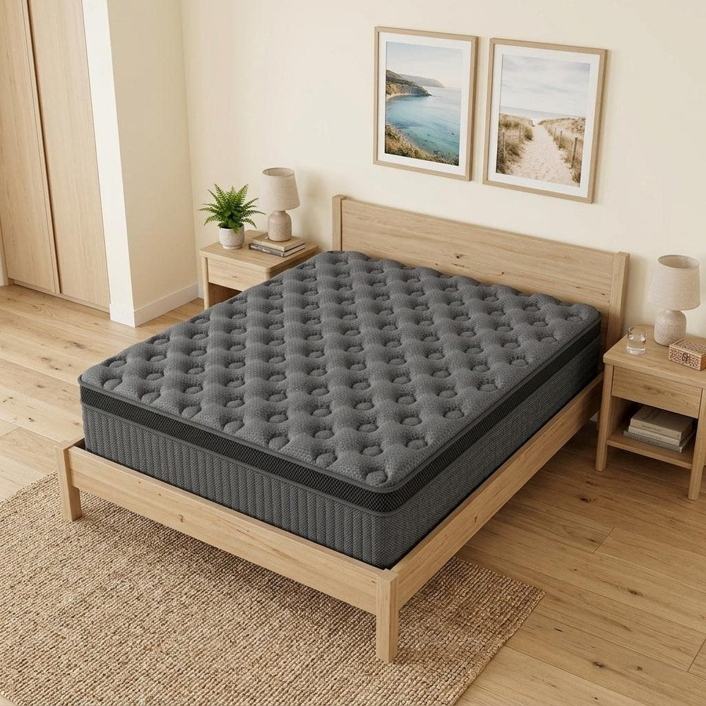 12" Queen Lumbar Support Memory Foam Hybrid Mattress